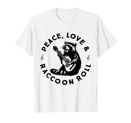 Raccoon Rock And Roll Music Raccoon T-Shirt - Streetwear Style Men Women - T-Shirt, Sweatshirt, Hoodie