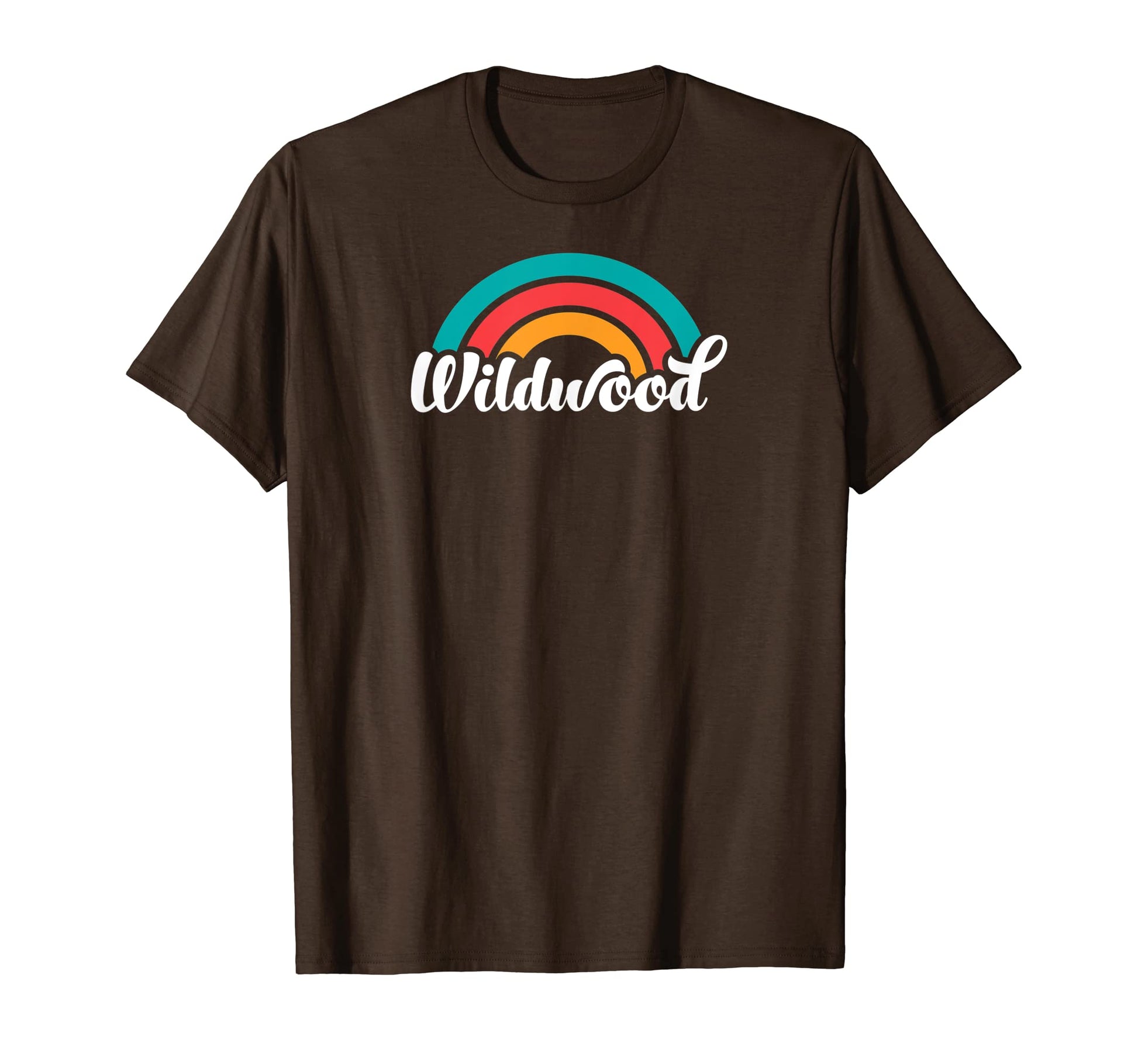 Wildwood Nj Script Rainbow T-Shirt - Graphic Print Men Women - T-Shirt, Sweatshirt, Hoodie