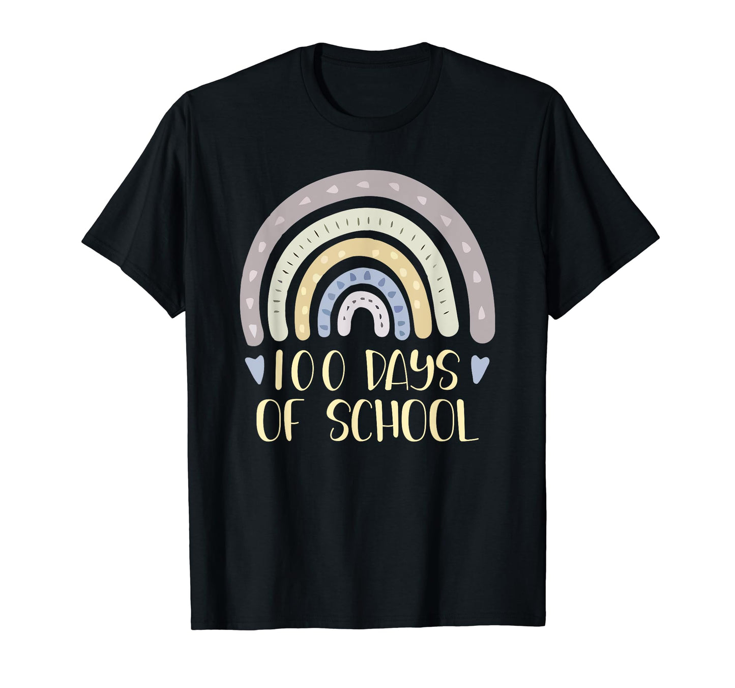 100 Days School Teacher Student Rainbow T-Shirt - Aesthetic Graphic Unisex - T-Shirt, Sweatshirt, Hoodie