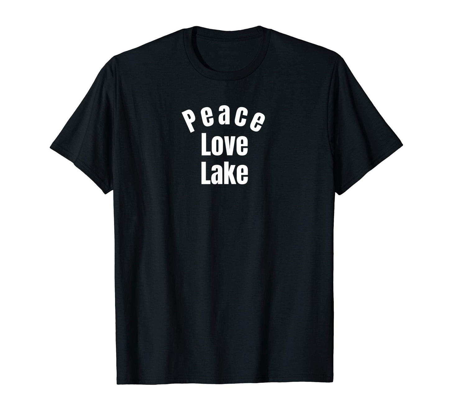 Lake Lovers Peace Love Lake T-Shirt - Custom Art Print Unisex - T-Shirt, Sweatshirt, Hoodie