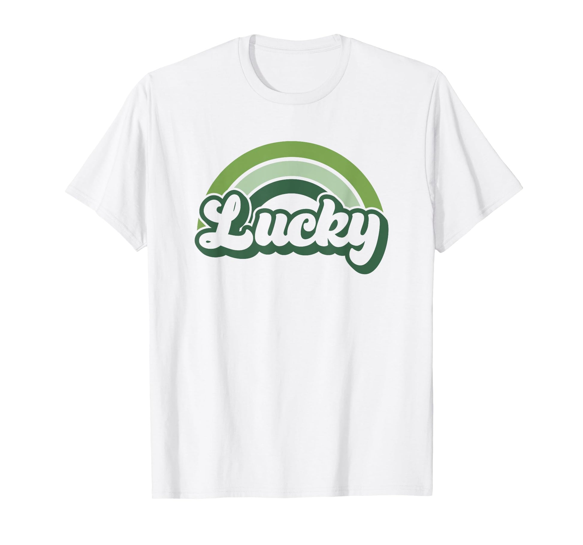Lucky Green St Patricks Day Rainbow T-Shirt - Fun Novelty Design Unisex - T-Shirt, Sweatshirt, Hoodie