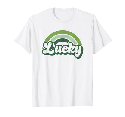 Lucky Green St Patricks Day Rainbow T-Shirt - Fun Novelty Design Unisex - T-Shirt, Sweatshirt, Hoodie