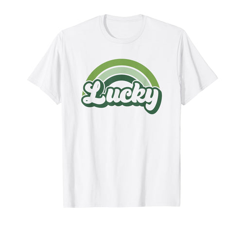 Lucky Green St Patricks Day Rainbow T-Shirt - Fun Novelty Design for Adults - T-Shirt, Sweatshirt, Hoodie