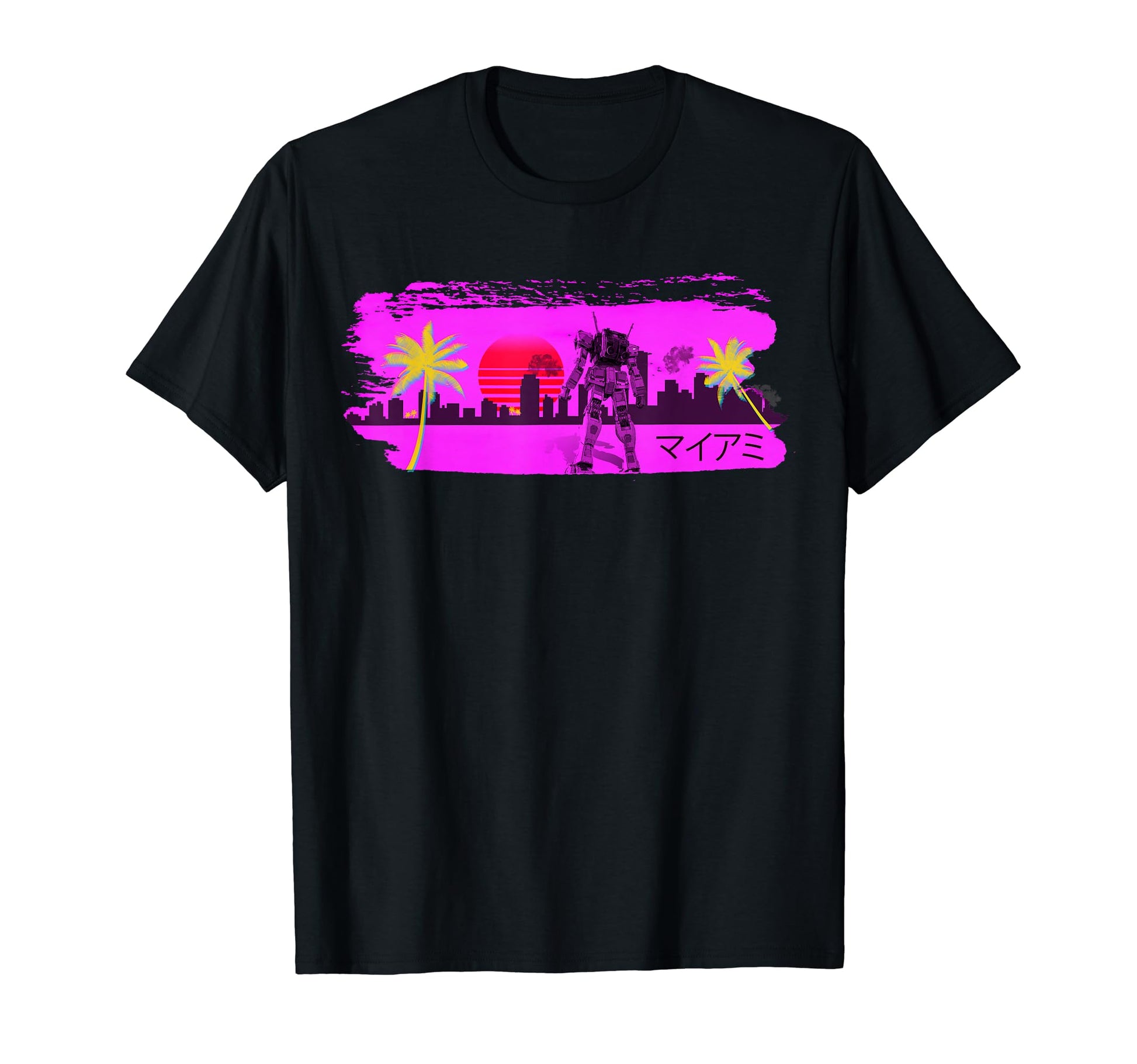 Miami Florida Vaporwave Synthwave T-Shirt - Streetwear Style Men Women - T-Shirt, Sweatshirt, Hoodie