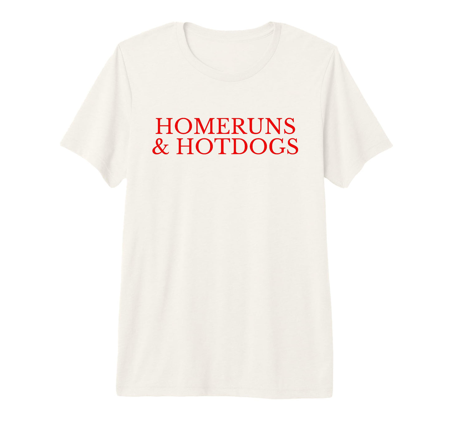 Homeruns And Hotdogs Baseball Mom T-Shirt - Minimalist Print for Adults - T-Shirt, Sweatshirt, Hoodie