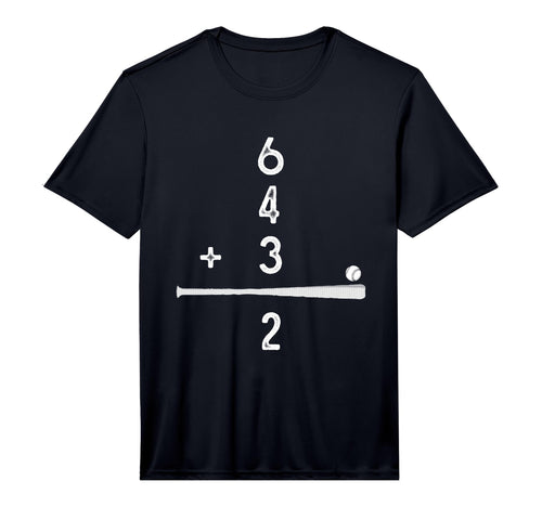 Baseball Player 6 4 3 2 Double Play T-Shirt - Graphic Print Men Women - T-Shirt, Sweatshirt, Hoodie