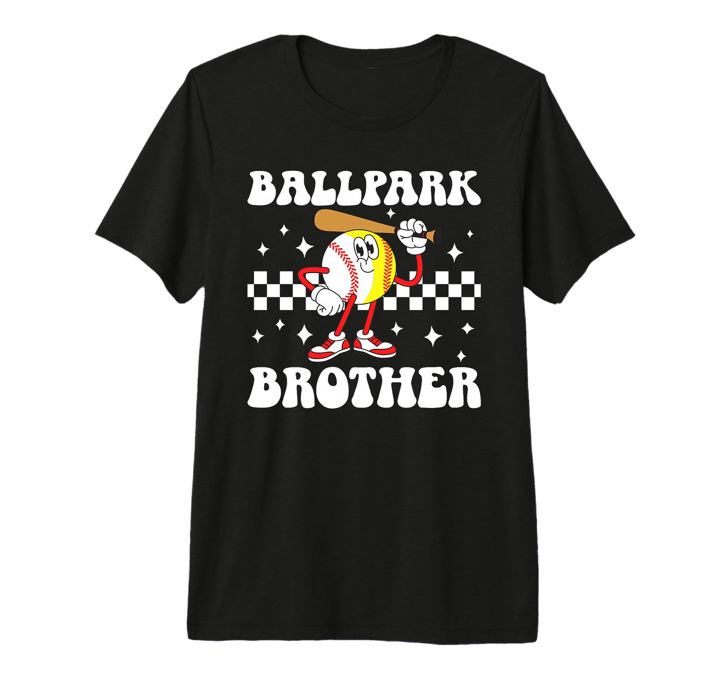 Ballpark Brother Groovy Softball T-Shirt - Novelty Apparel Men Women - T-Shirt, Sweatshirt, Hoodie
