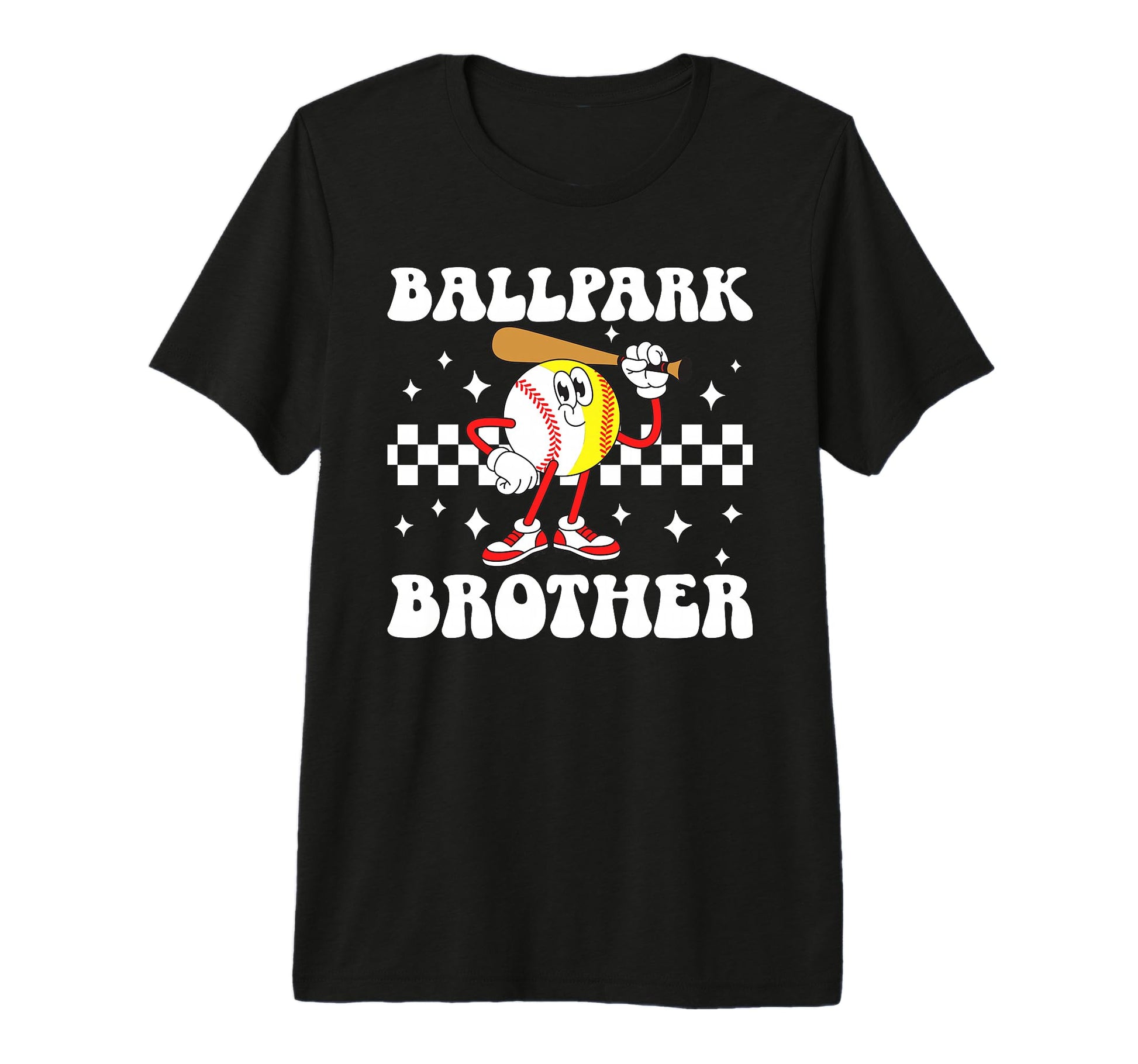 Ballpark Brother Groovy Softball T-Shirt - Novelty Apparel Men Women - T-Shirt, Sweatshirt, Hoodie