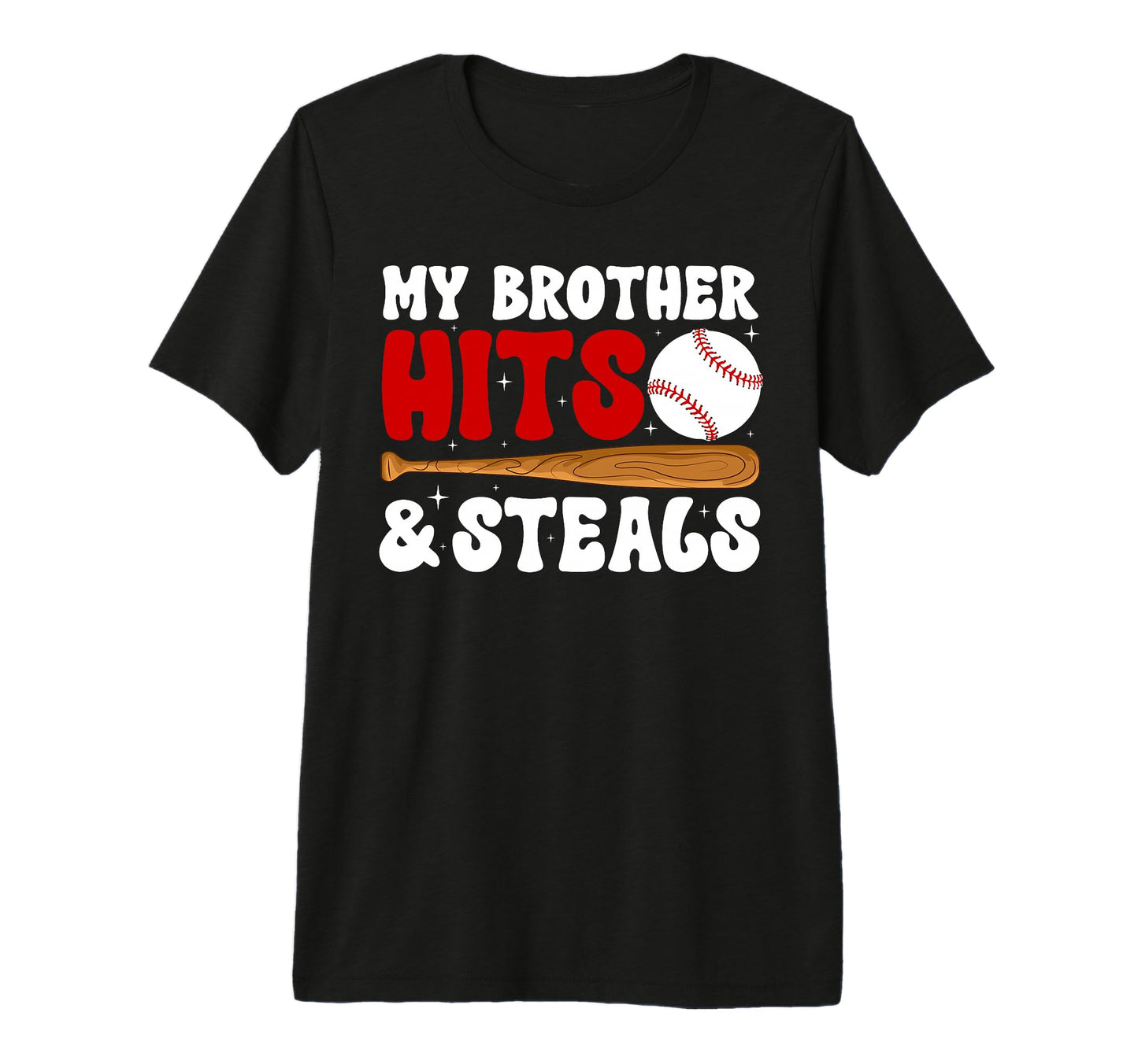 Funny Baseball Sister Baseball T-Shirt - Minimalist Print for Adults - T-Shirt, Sweatshirt, Hoodie