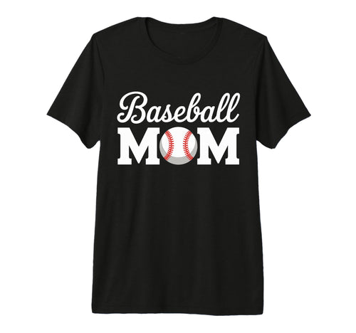 Baseball Mom Tri Blend T-Shirt - Unique Graphic Men Women - T-Shirt, Sweatshirt, Hoodie