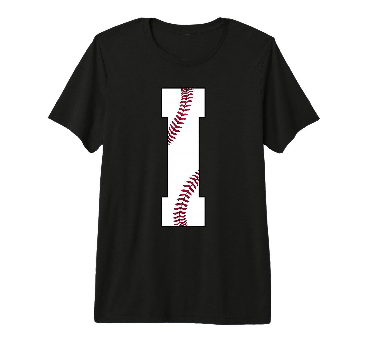 I Baseball Initial Personalized T-Shirt - Streetwear Style Men Women - T-Shirt, Sweatshirt, Hoodie