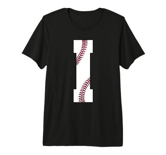I Baseball Initial Personalized T-Shirt - Streetwear Style Men Women - T-Shirt, Sweatshirt, Hoodie