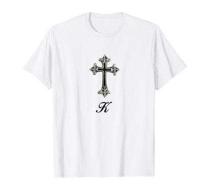 Cross K Coquette Girlcore Y2K T-Shirt - Casual Everyday Wear for Adults - T-Shirt, Sweatshirt, Hoodie