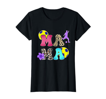 Soccer Mama Mom Leopard Hippy Game Day T-Shirt - Trendy Graphic Men Women - T-Shirt, Sweatshirt, Hoodie