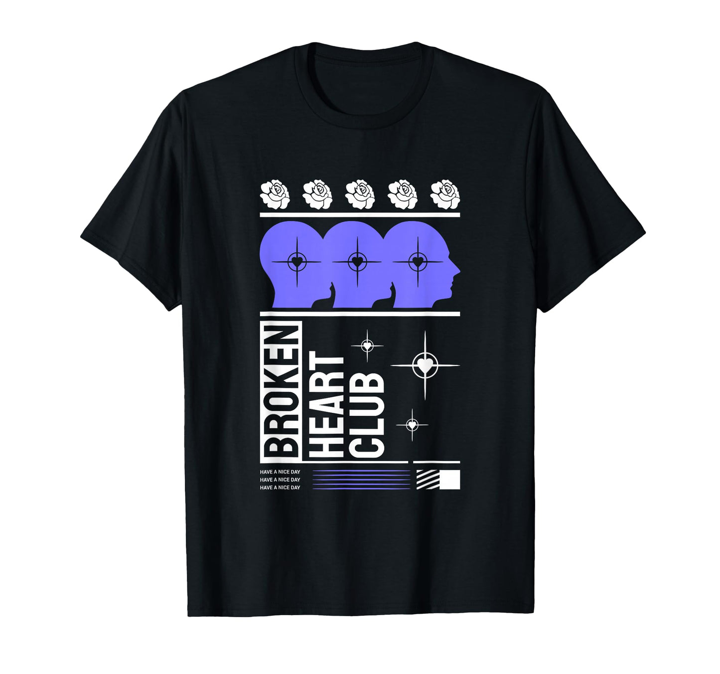 Broken Heart Club Aesthetic Edgy T-Shirt - Streetwear Style Unisex - T-Shirt, Sweatshirt, Hoodie