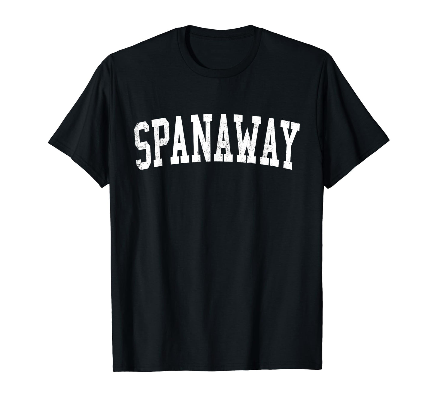 Spanaway Wa Distressed White Varsity T-Shirt - Trendy Graphic Men Women - T-Shirt, Sweatshirt, Hoodie