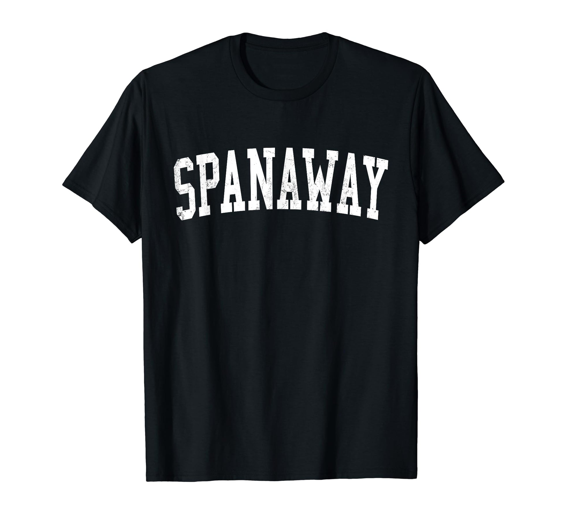 Spanaway Wa Distressed White Varsity T-Shirt - Trendy Graphic Men Women - T-Shirt, Sweatshirt, Hoodie