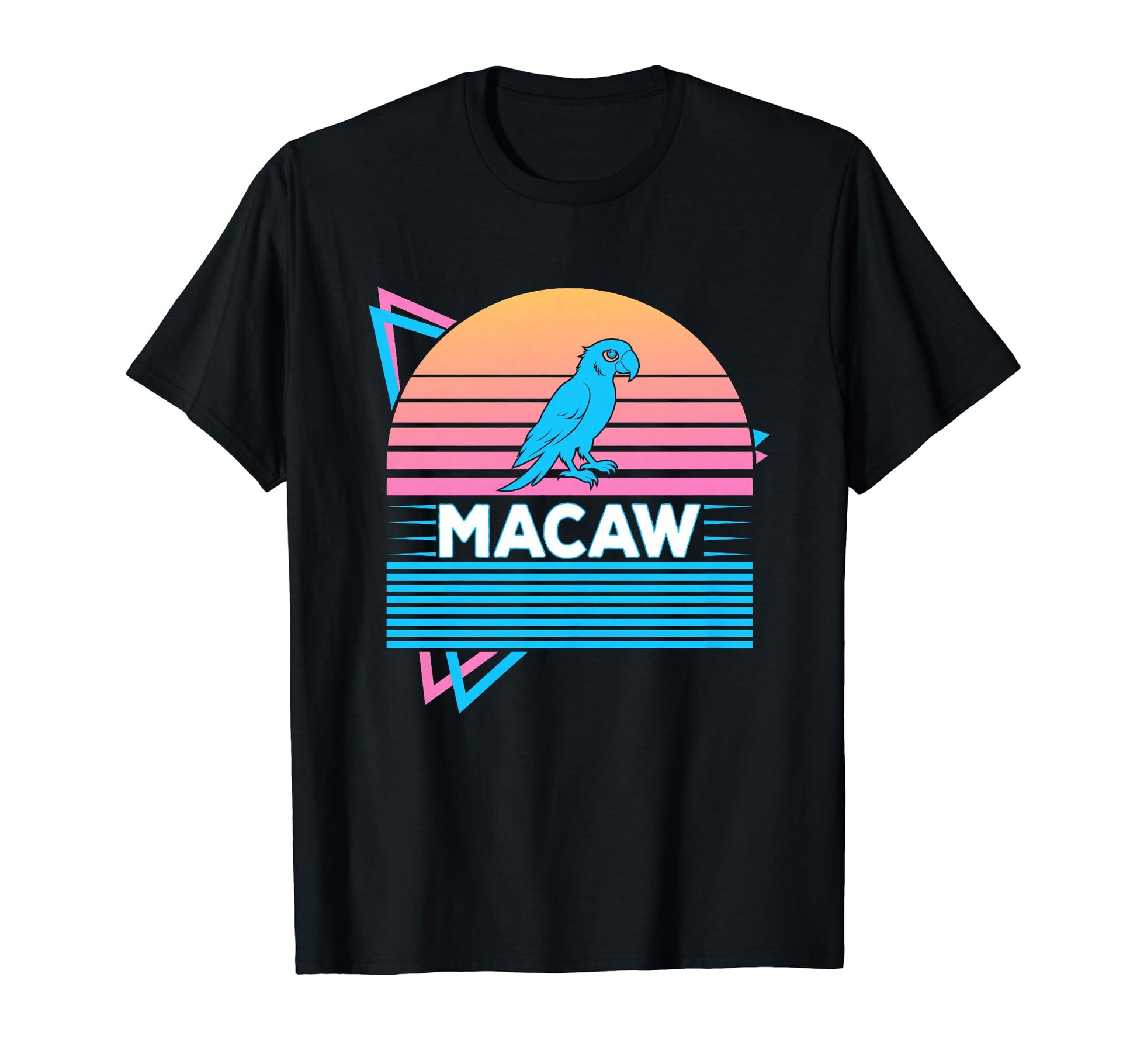 Macaw Vaporwave Aesthetic T-Shirt - Custom Art Print for Adults - T-Shirt, Sweatshirt, Hoodie