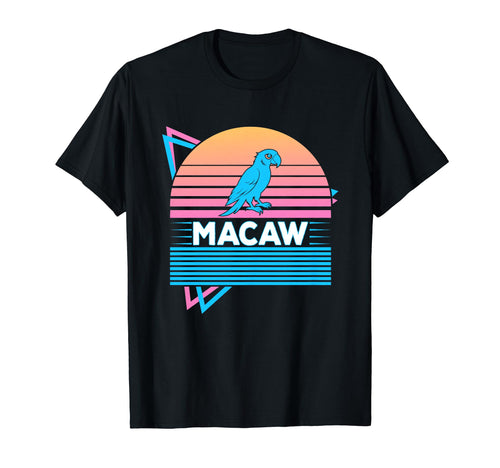 Macaw Vaporwave Aesthetic T-Shirt - Custom Art Print for Adults - T-Shirt, Sweatshirt, Hoodie