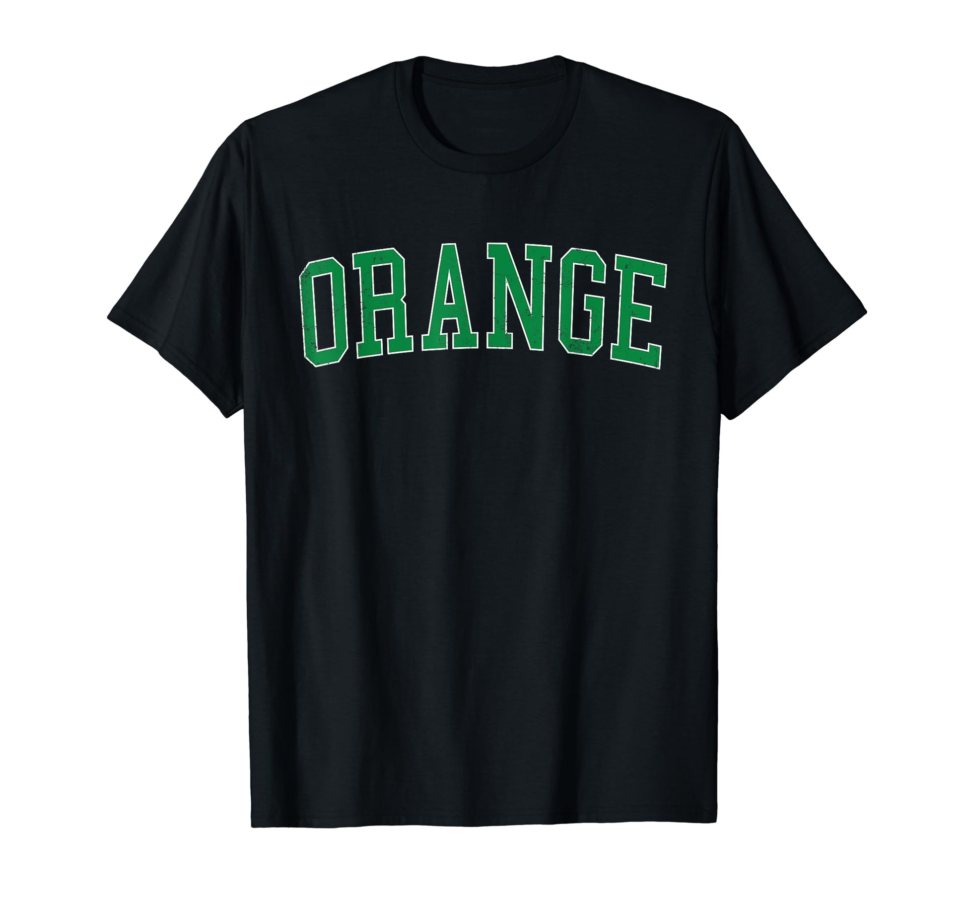 Orange Tx Distressed Green Varsity T-Shirt - Fun Novelty Design Men Women - T-Shirt, Sweatshirt, Hoodie