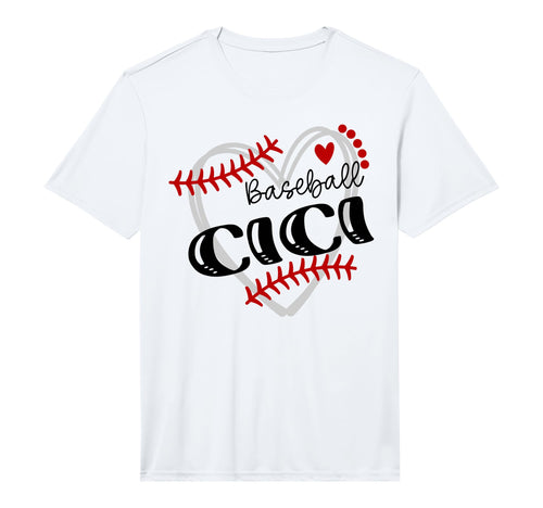 Personalized Baseball Heart Cici T-Shirt - Graphic Print for Adults - T-Shirt, Sweatshirt, Hoodie