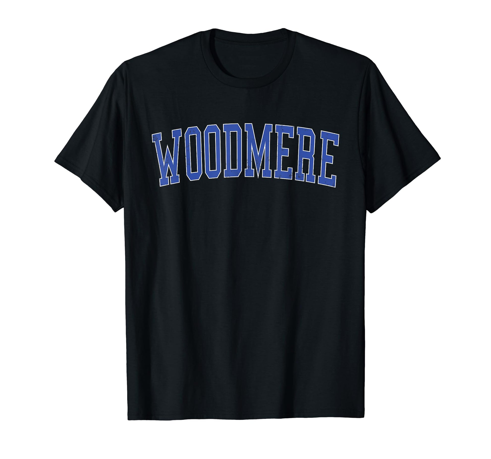 Woodmere La Distressed Blue T-Shirt - Casual Everyday Wear Men Women - T-Shirt, Sweatshirt, Hoodie