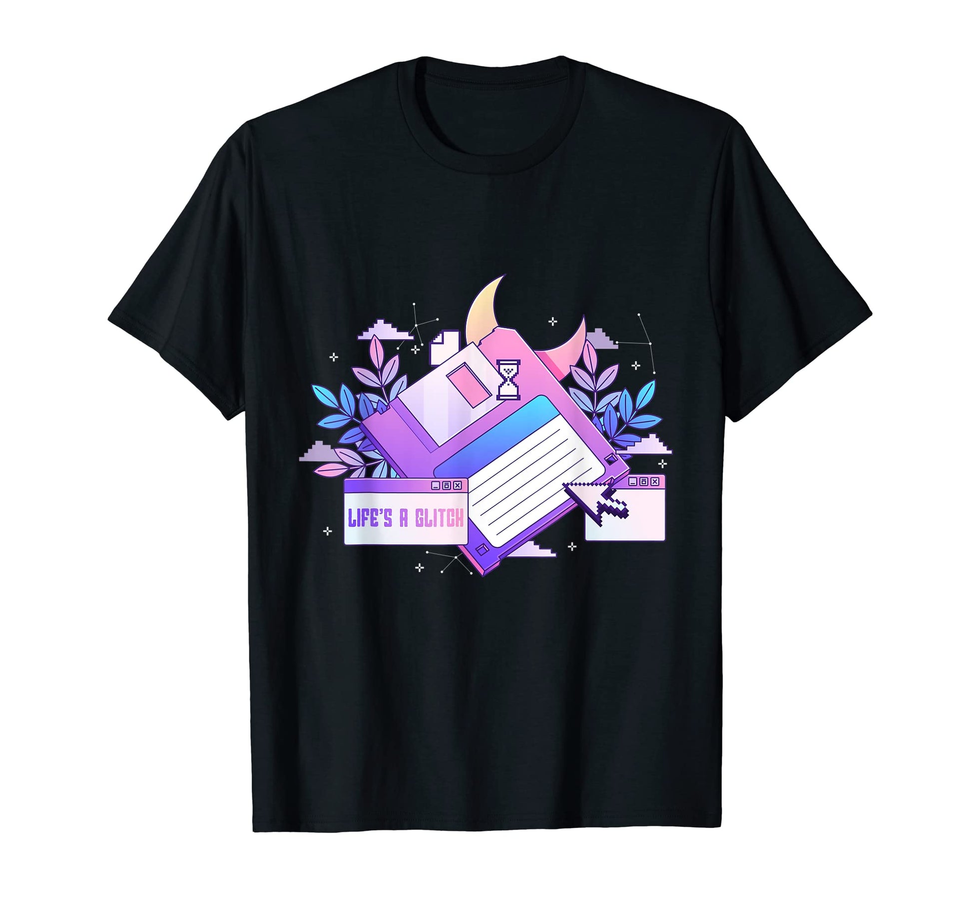 Lifes Glitch Disk Pastel Goth T-Shirt - Fun Novelty Design for Adults - T-Shirt, Sweatshirt, Hoodie