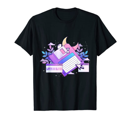 Lifes Glitch Disk Pastel Goth T-Shirt - Fun Novelty Design for Adults - T-Shirt, Sweatshirt, Hoodie