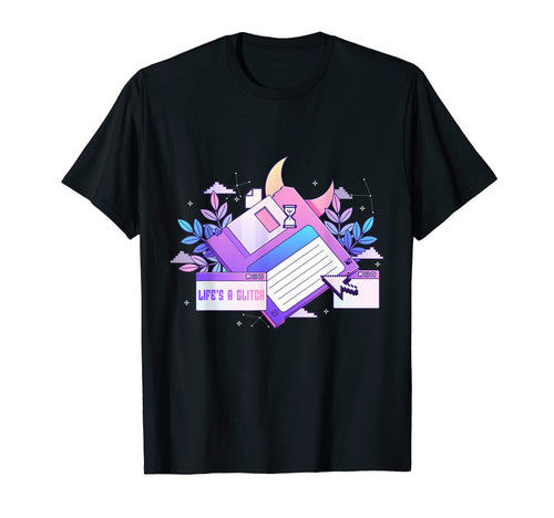 Lifes Glitch Disk Pastel Goth T-Shirt - Fun Novelty Design for Adults - T-Shirt, Sweatshirt, Hoodie