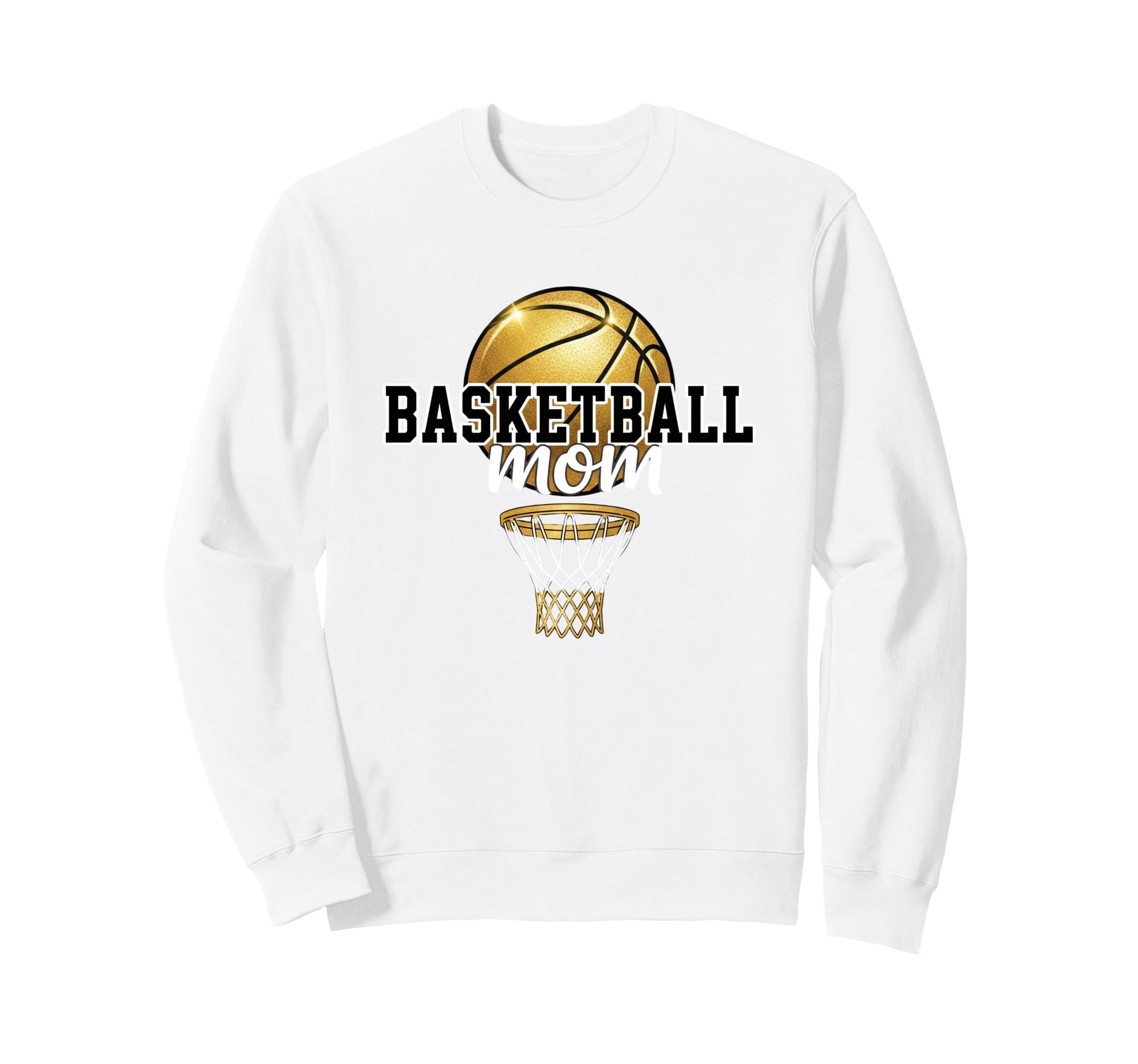 Basketball Mom Game Day Court Mom Sweatshirt - Novelty Apparel for Adults - T-Shirt, Sweatshirt, Hoodie