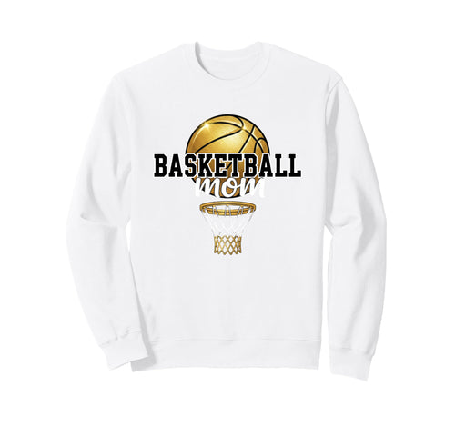 Basketball Mom Game Day Court Mom Sweatshirt - Novelty Apparel for Adults - T-Shirt, Sweatshirt, Hoodie