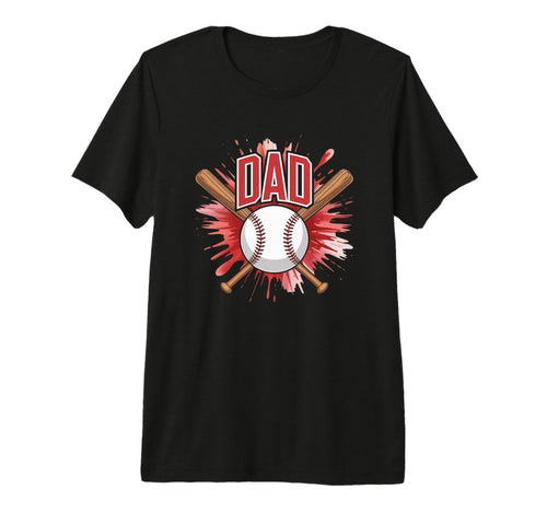 Dad Baseball Player Coach Sports T-Shirt - Custom Art Print Men Women - T-Shirt, Sweatshirt, Hoodie