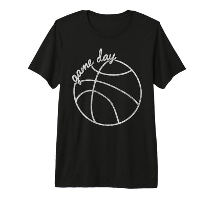 Game Day Vibes Basketball Player Fan Mom T-Shirt - Custom Art Print Unisex - T-Shirt, Sweatshirt, Hoodie