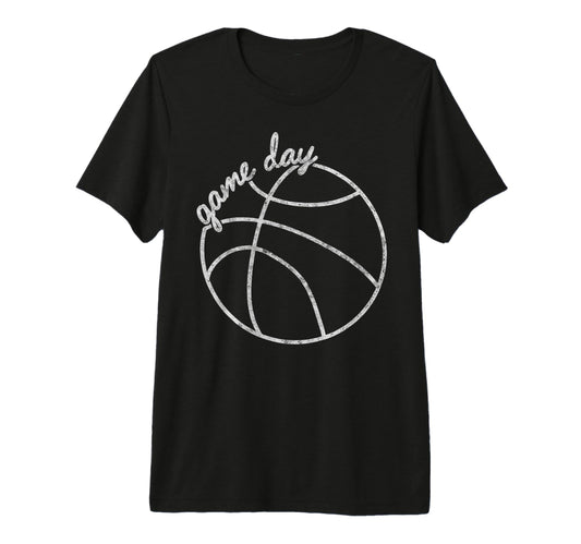 Game Day Vibes Basketball Player Fan Mom T-Shirt - Custom Art Print Unisex - T-Shirt, Sweatshirt, Hoodie
