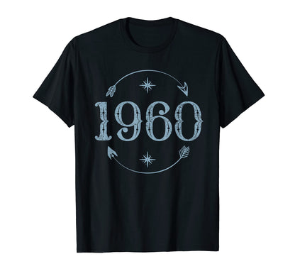 1960 62 Yo 62Th Birthday Boho T-Shirt - Casual Everyday Wear Unisex - T-Shirt, Sweatshirt, Hoodie