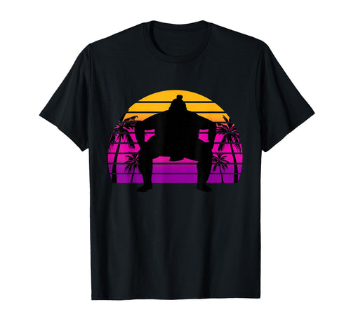 Sumo Wrestler Sunset Vaporwave T-Shirt - Casual Everyday Wear for Adults - T-Shirt, Sweatshirt, Hoodie