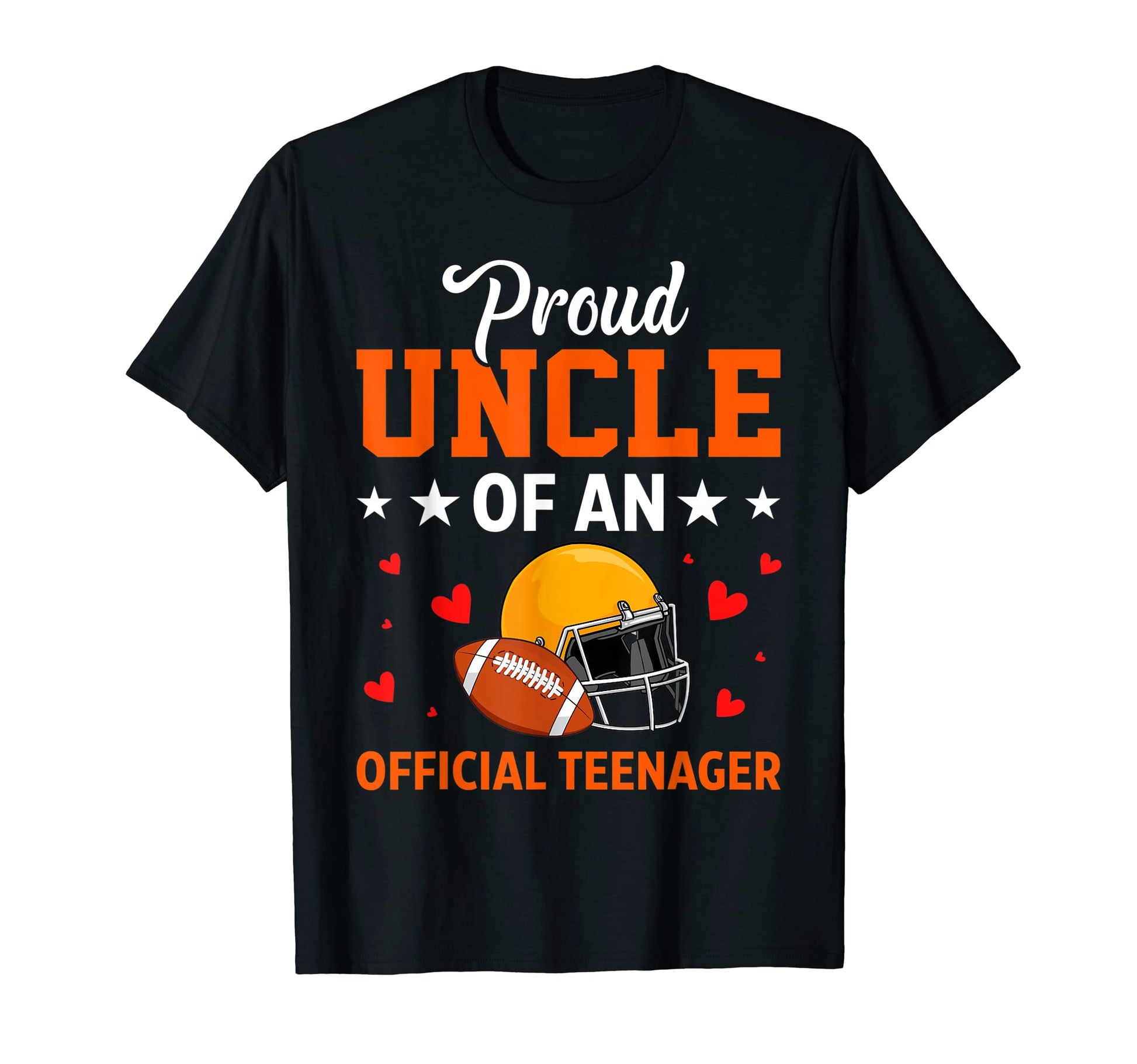 Proud Uncle Teenager Baseball 13Th T-Shirt - Graphic Print Men Women - T-Shirt, Sweatshirt, Hoodie