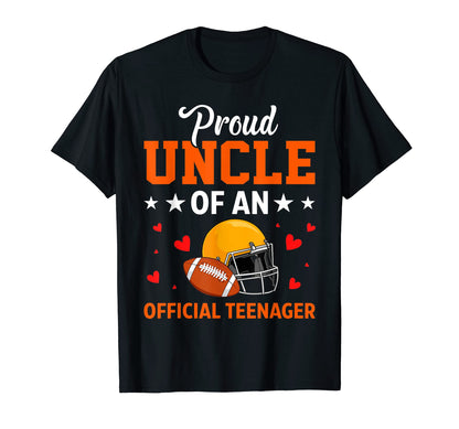 Proud Uncle Teenager Baseball 13Th T-Shirt - Graphic Print Men Women - T-Shirt, Sweatshirt, Hoodie