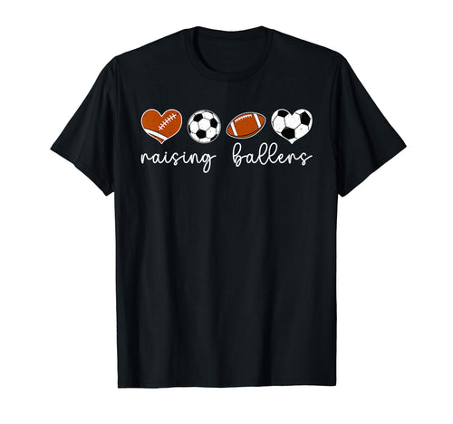 Raising Ballers Soccer Football T-Shirt - Fun Novelty Design for Adults - T-Shirt, Sweatshirt, Hoodie