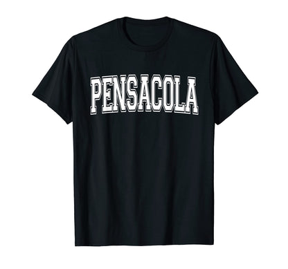 Pensacola Fl Florida Usa Sports Varsity T-Shirt - Trendy Graphic for Adults - T-Shirt, Sweatshirt, Hoodie