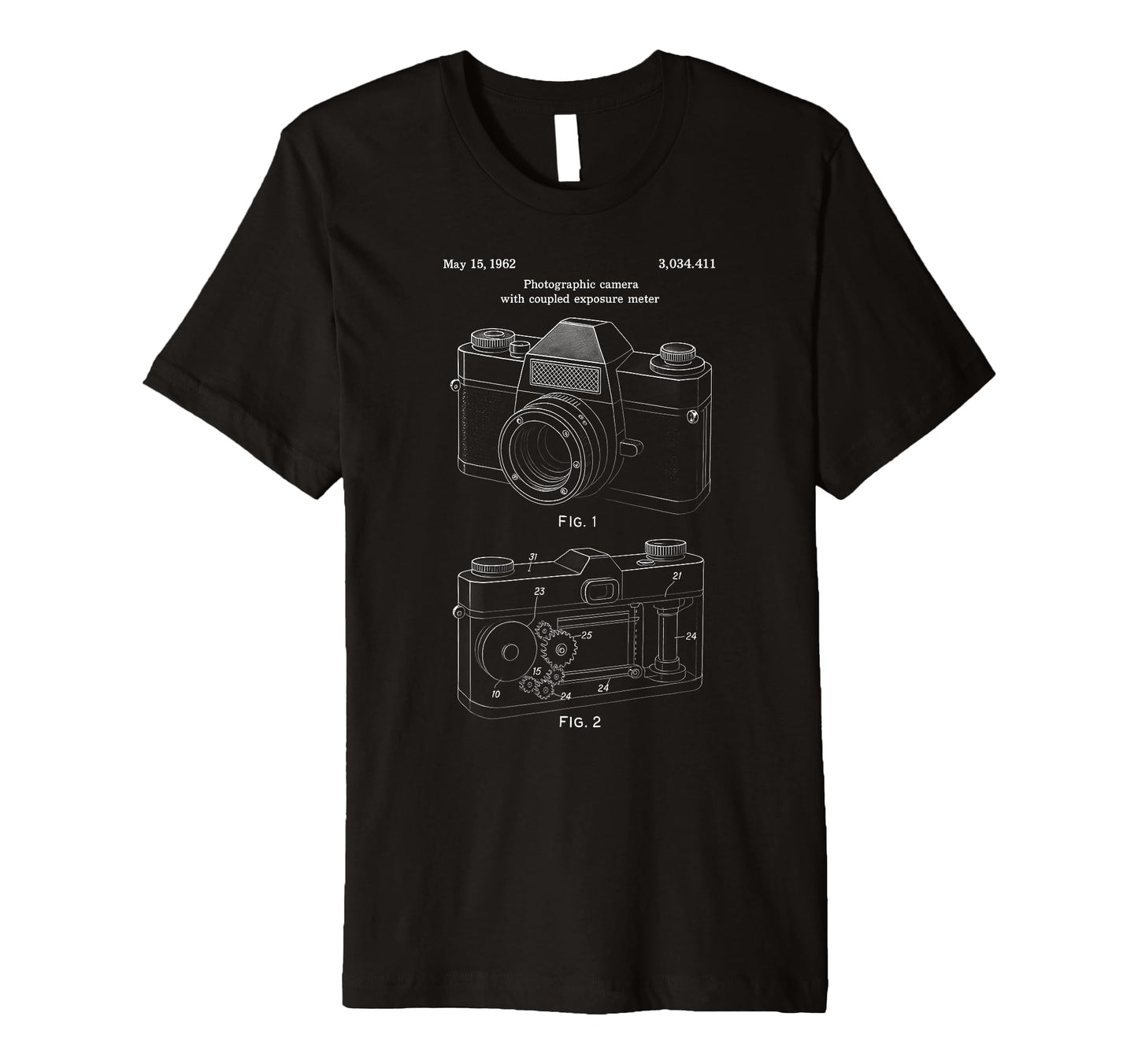 Patent Camera Photography Lover T-Shirt - Unique Graphic Unisex - T-Shirt, Sweatshirt, Hoodie