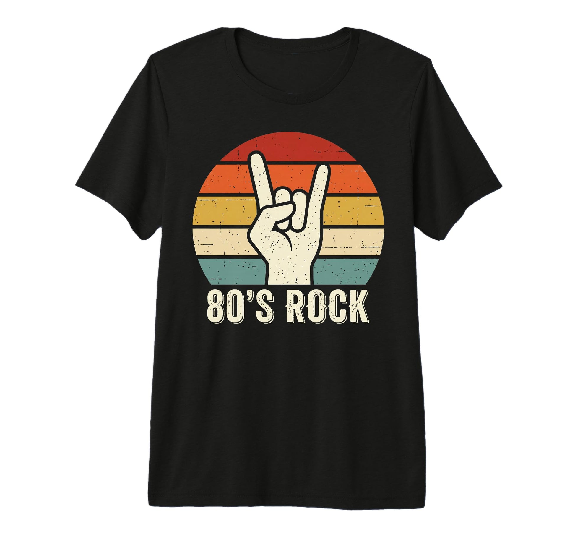 80S Rock N Roll Rock Fans Rock Music T-Shirt - Custom Art Print for Adults - T-Shirt, Sweatshirt, Hoodie