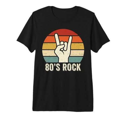 80S Rock N Roll Rock Fans Rock Music T-Shirt - Custom Art Print for Adults - T-Shirt, Sweatshirt, Hoodie