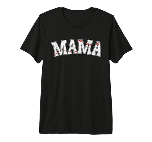 Baseball Mama Mothers Day Funny T-Shirt - Custom Art Print Men Women - T-Shirt, Sweatshirt, Hoodie