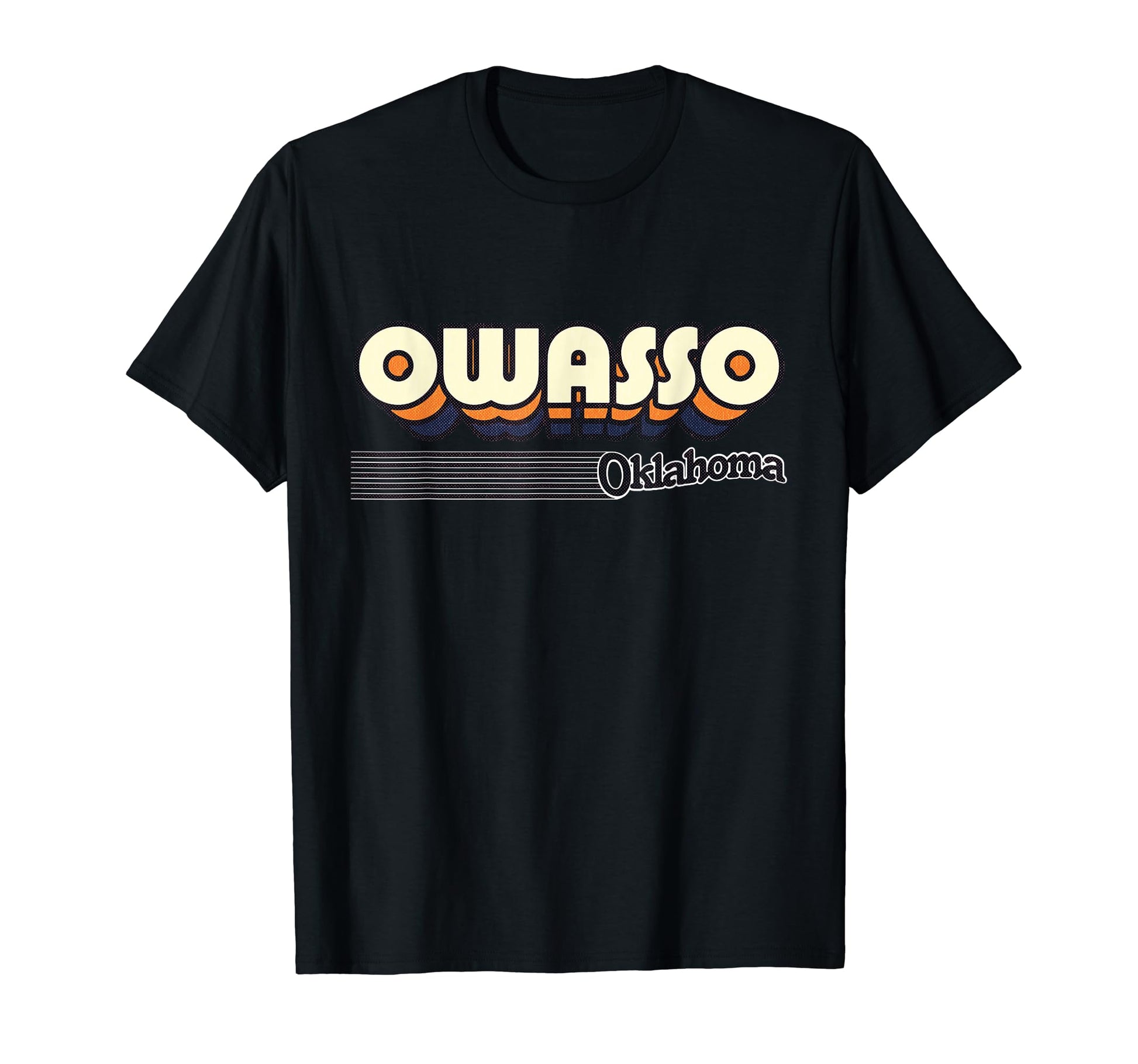 Owasso Oklahoma Stripes T-Shirt - Fun Novelty Design Unisex - T-Shirt, Sweatshirt, Hoodie