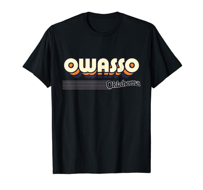 Owasso Oklahoma Stripes T-Shirt - Fun Novelty Design Unisex - T-Shirt, Sweatshirt, Hoodie