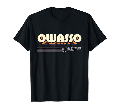 Owasso Oklahoma Stripes T-Shirt - Fun Novelty Design Unisex - T-Shirt, Sweatshirt, Hoodie