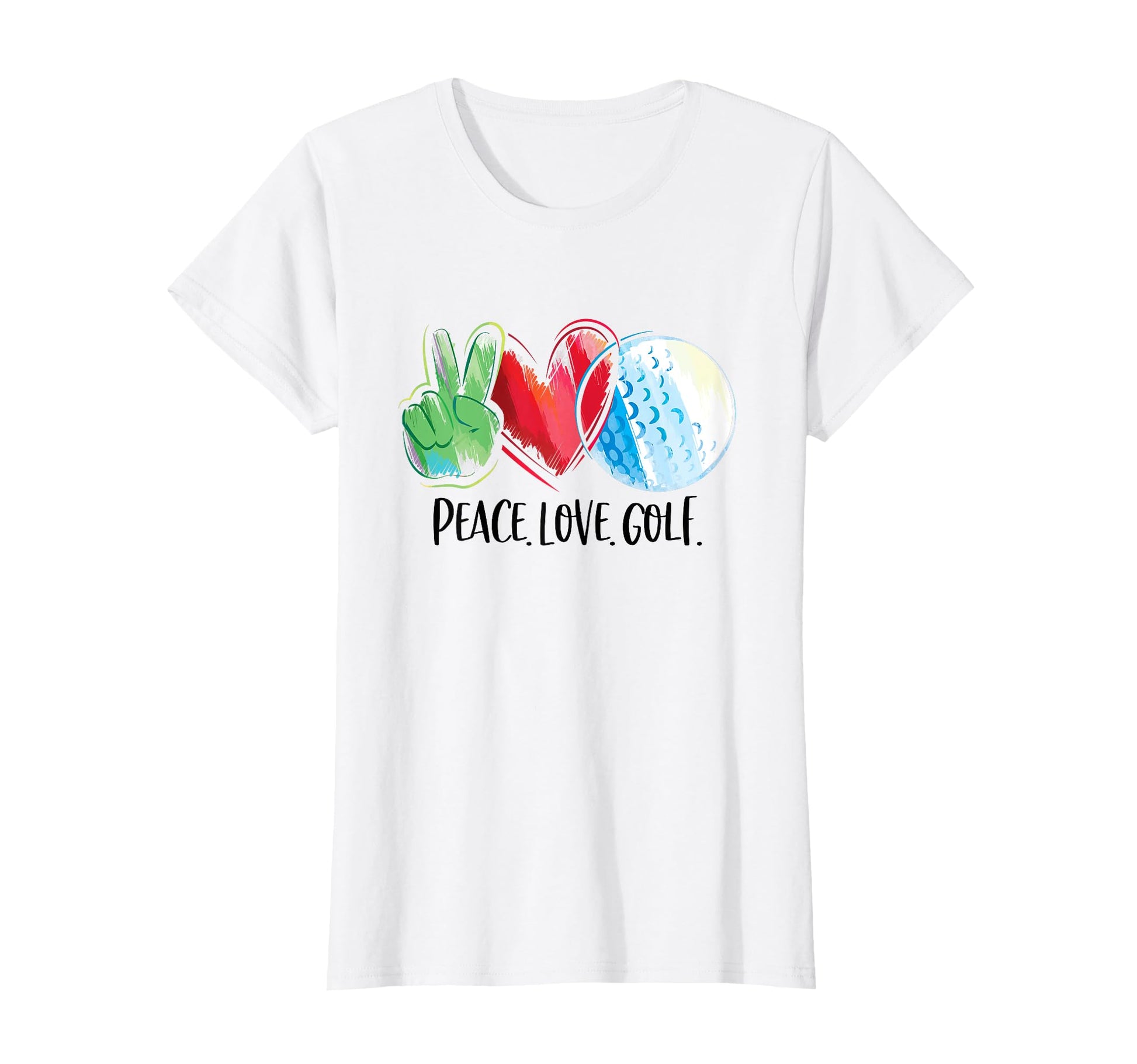 Golf Player Golfing Golf Club Peace T-Shirt - Aesthetic Graphic Unisex - T-Shirt, Sweatshirt, Hoodie