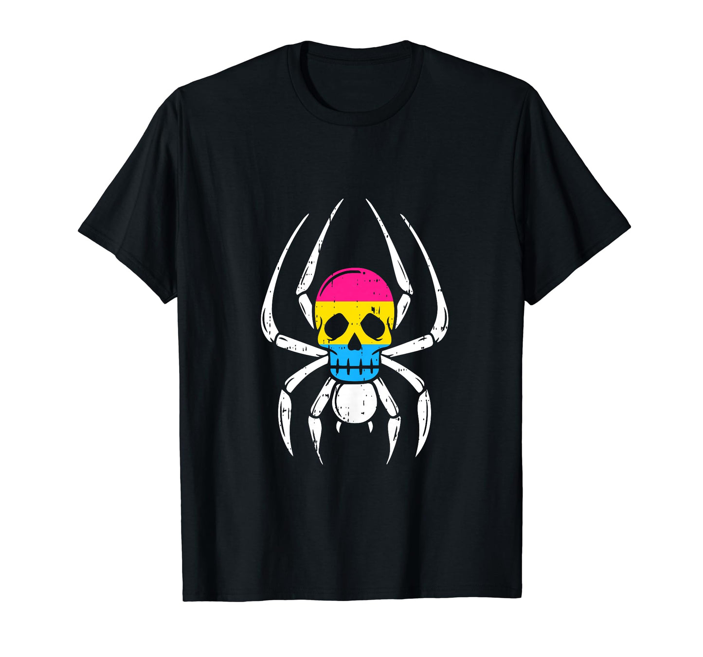 Skull Spider Pansexual Lgbt Q T-Shirt - Fun Novelty Design for Adults - T-Shirt, Sweatshirt, Hoodie