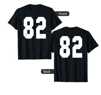 82 Team Sports Jersey Front Back T-Shirt - Novelty Apparel Men Women - T-Shirt, Sweatshirt, Hoodie